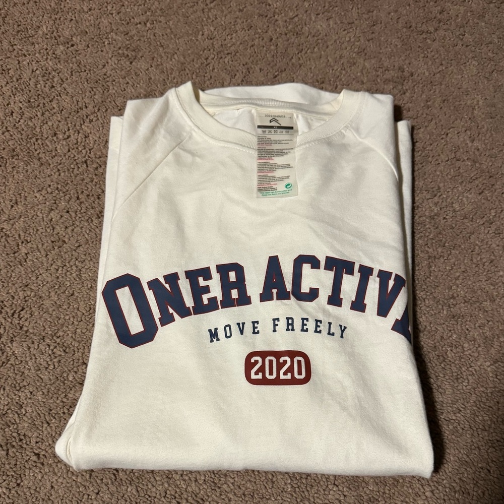Oner Active White Long Sleeve Tee